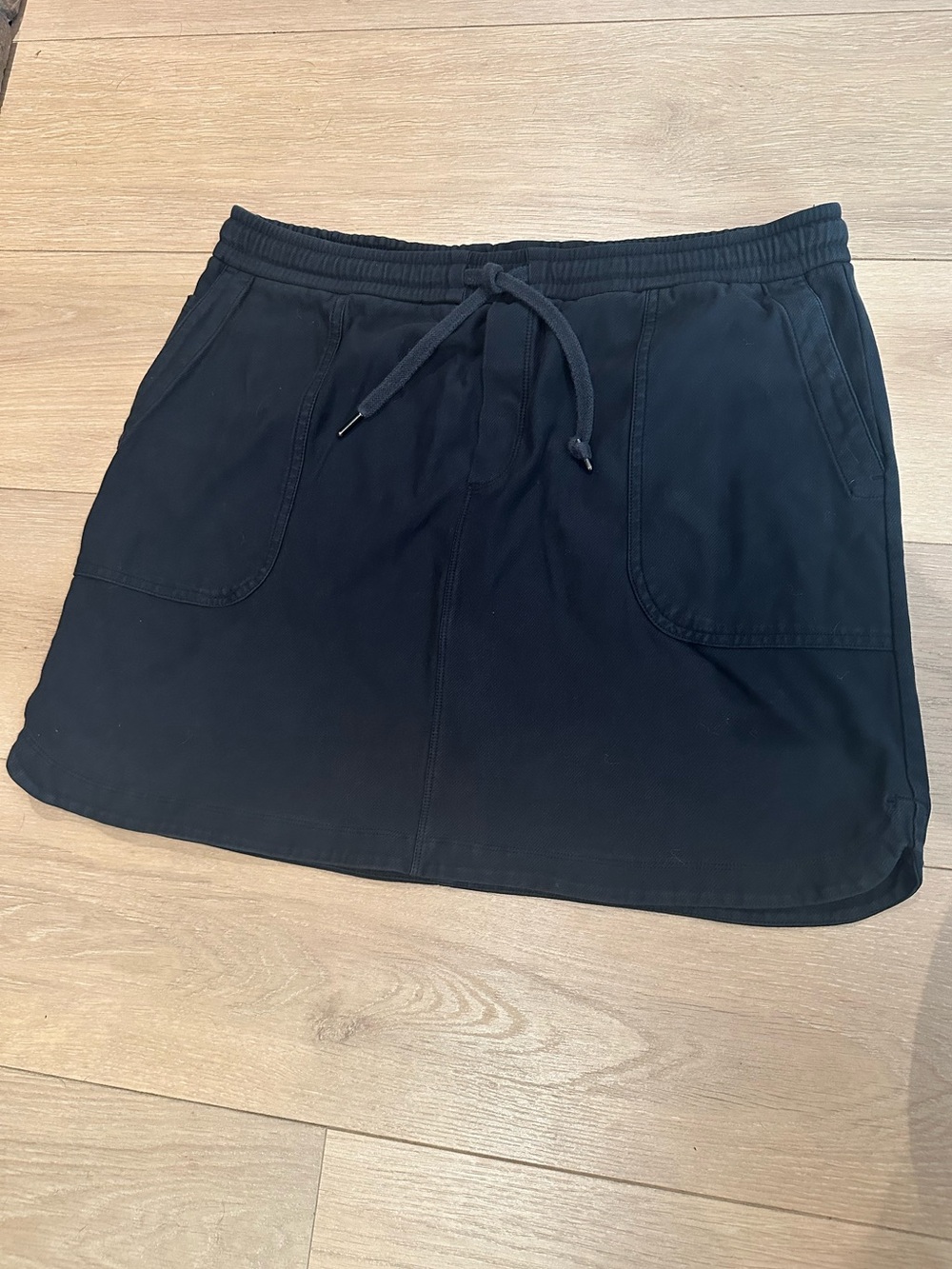 Athleta Black Drawstring Casual Skirt